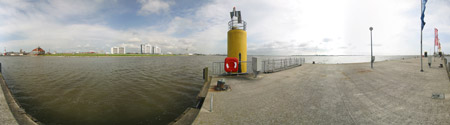 Panorama Seebäderkaje Bremerhaven