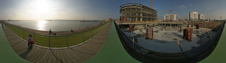 Panorama Mediterraneo und Atlantic Hotel Sail City Bremerhaven