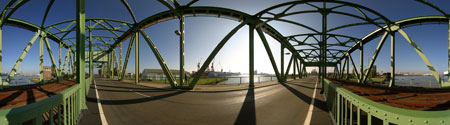 Panorama Brücke Brückenstraße Bremerhaven
