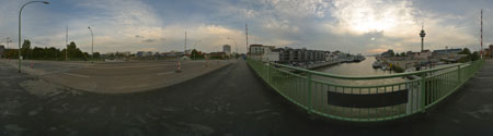 Panorama Kennedybrücke Bremerhaven